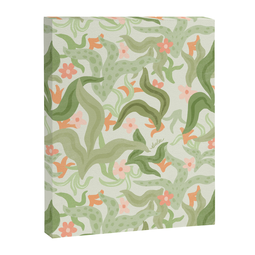 Wavy Plants Pattern Canvas Print Gallery Image 8