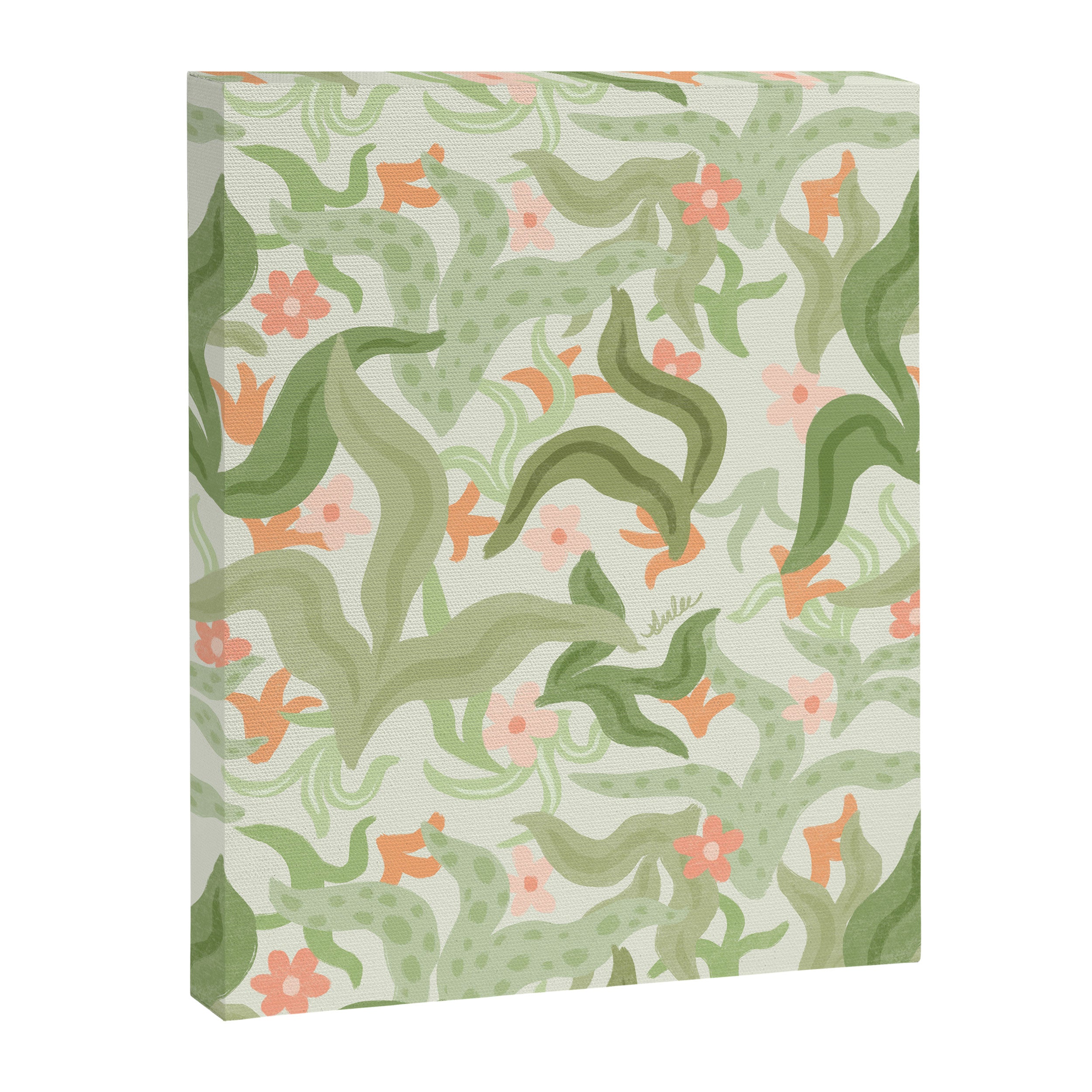 Wavy Plants Pattern Canvas Print Gallery Image 8