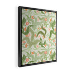 Wavy Plants Pattern Framed Canvas Print Gallery Image 2
