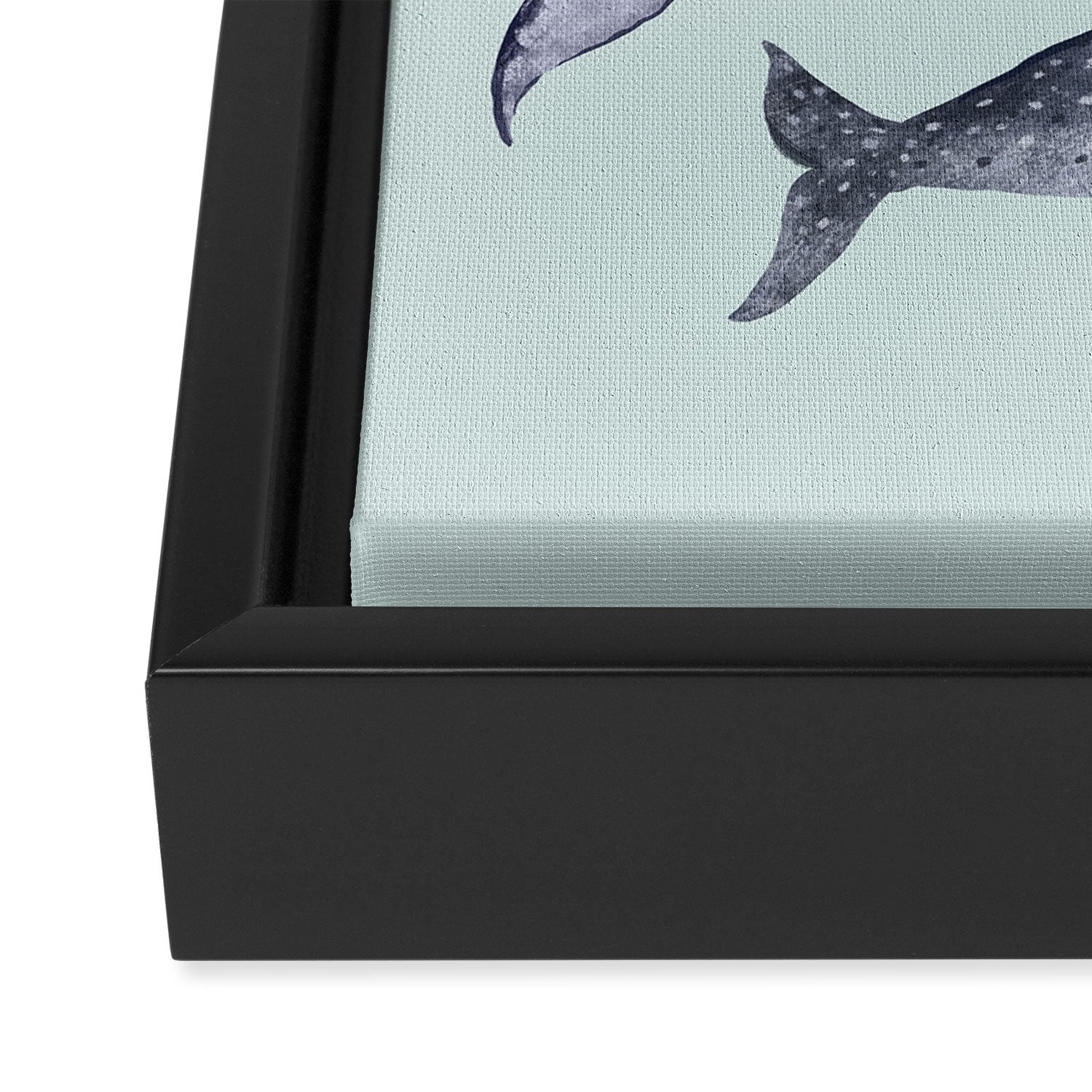 Whales Framed Canvas Print Gallery Image 3