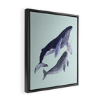 Whales Framed Canvas Print Gallery Image 2