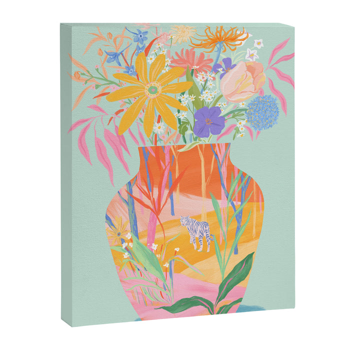 Whimsical Flower Vase Canvas Print Gallery Image 1