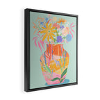 Whimsical Flower Vase Framed Canvas Print Gallery Image 2