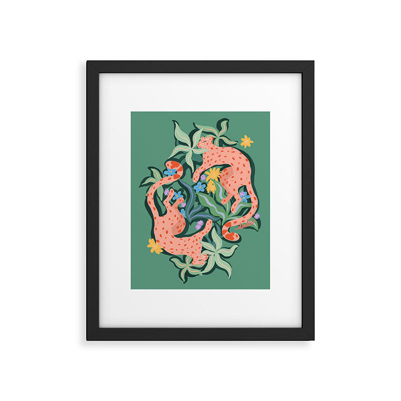 Wild Blush Cheetahs Framed Art Print Gallery Image 4