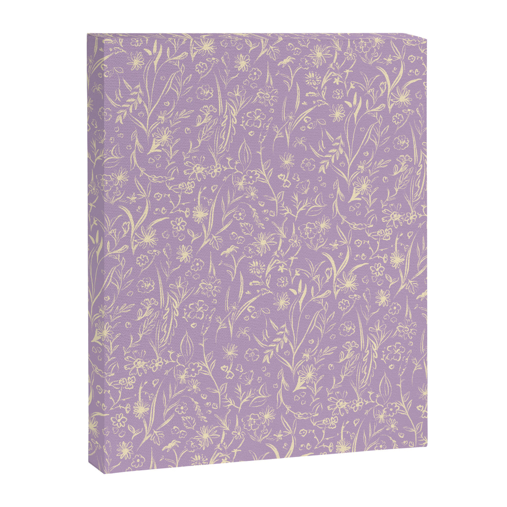 Wild Garden Drawing (Lilac) Canvas Print Gallery Image 8