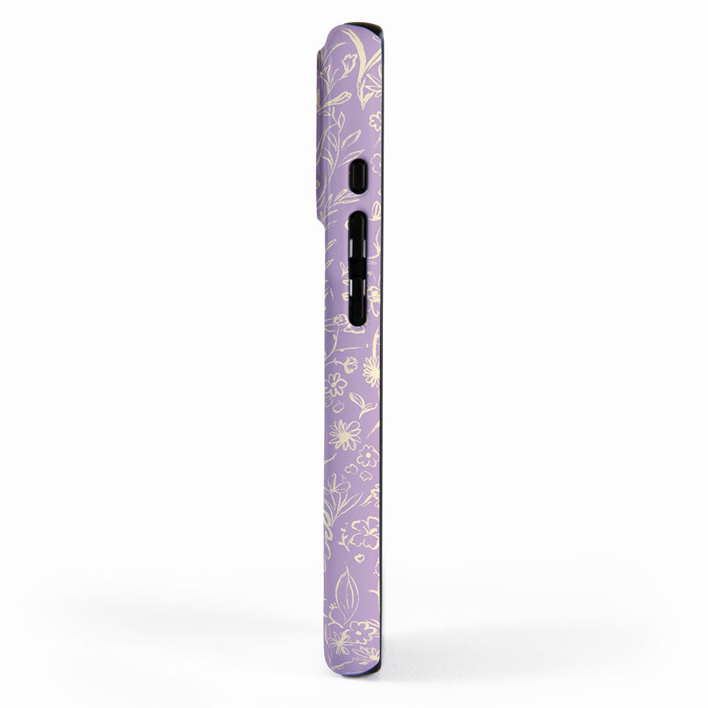 Wild Garden Drawing (Lilac) iPhone Case Gallery Image 2