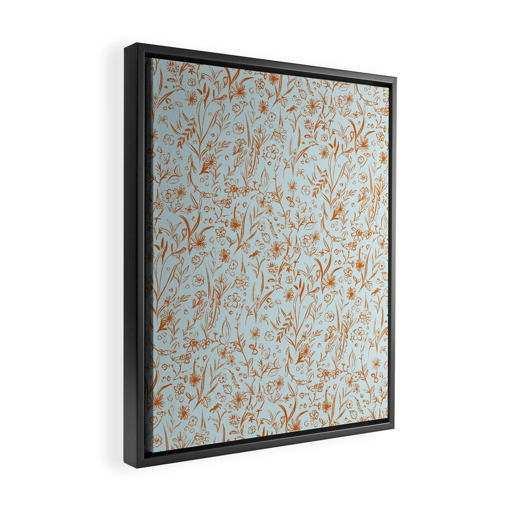 Wild Garden Drawing (Mix) Framed Canvas Print Gallery Image 2