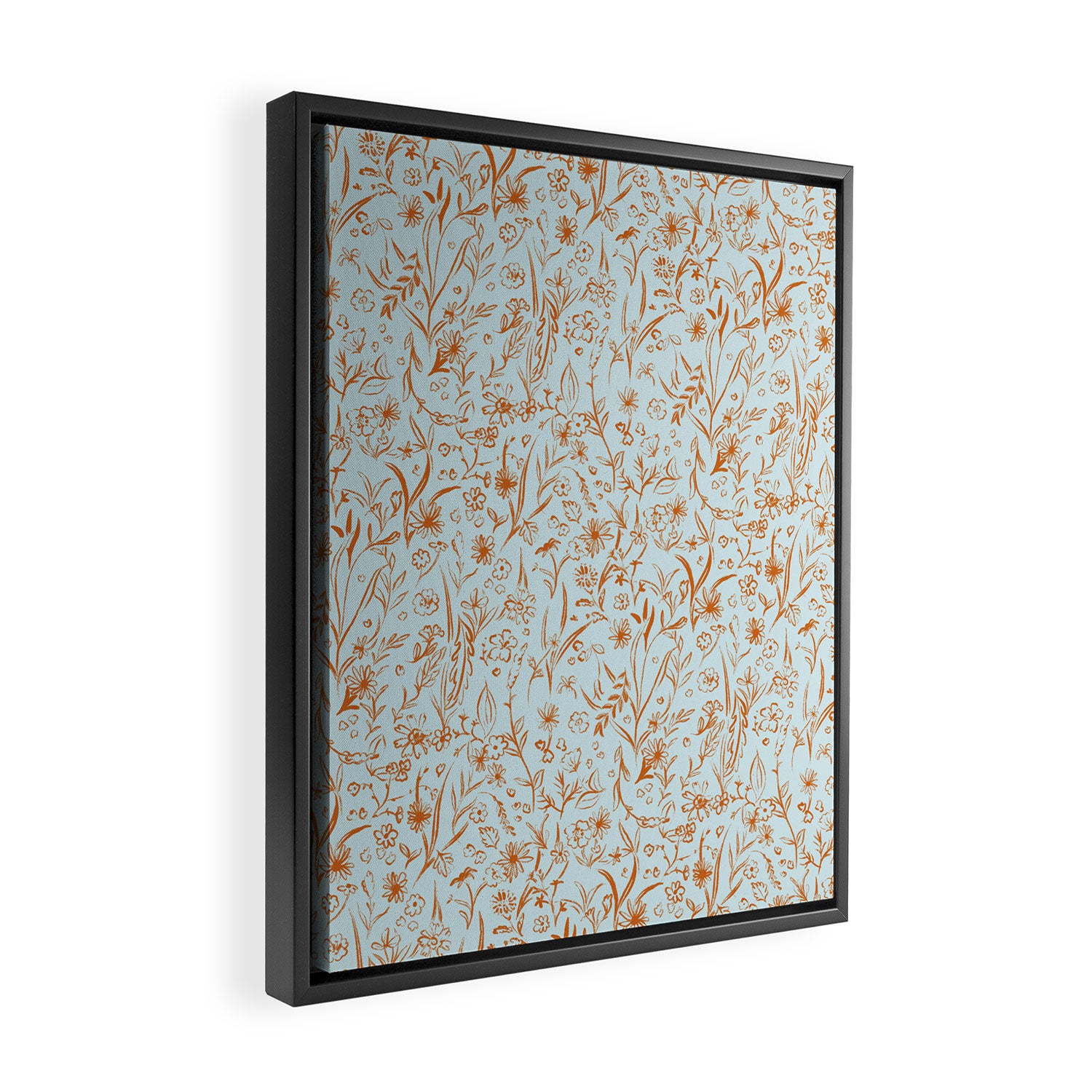 Wild Garden Drawing (Mix) Framed Canvas Print Gallery Image 2