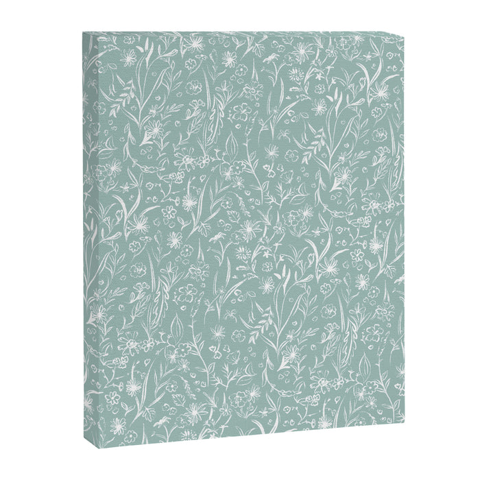 Wild Garden Drawing (Pale Blue) Canvas Print Gallery Image 1