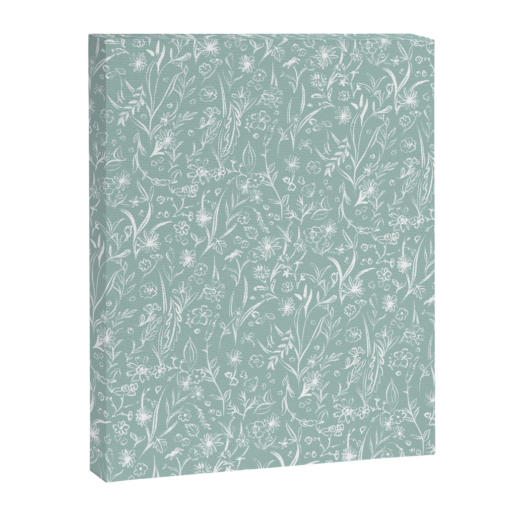 Wild Garden Drawing (Pale Blue) Canvas Print Gallery Image 8