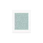 Wild Garden Drawing (Pale Blue) Art Print Gallery Image 1