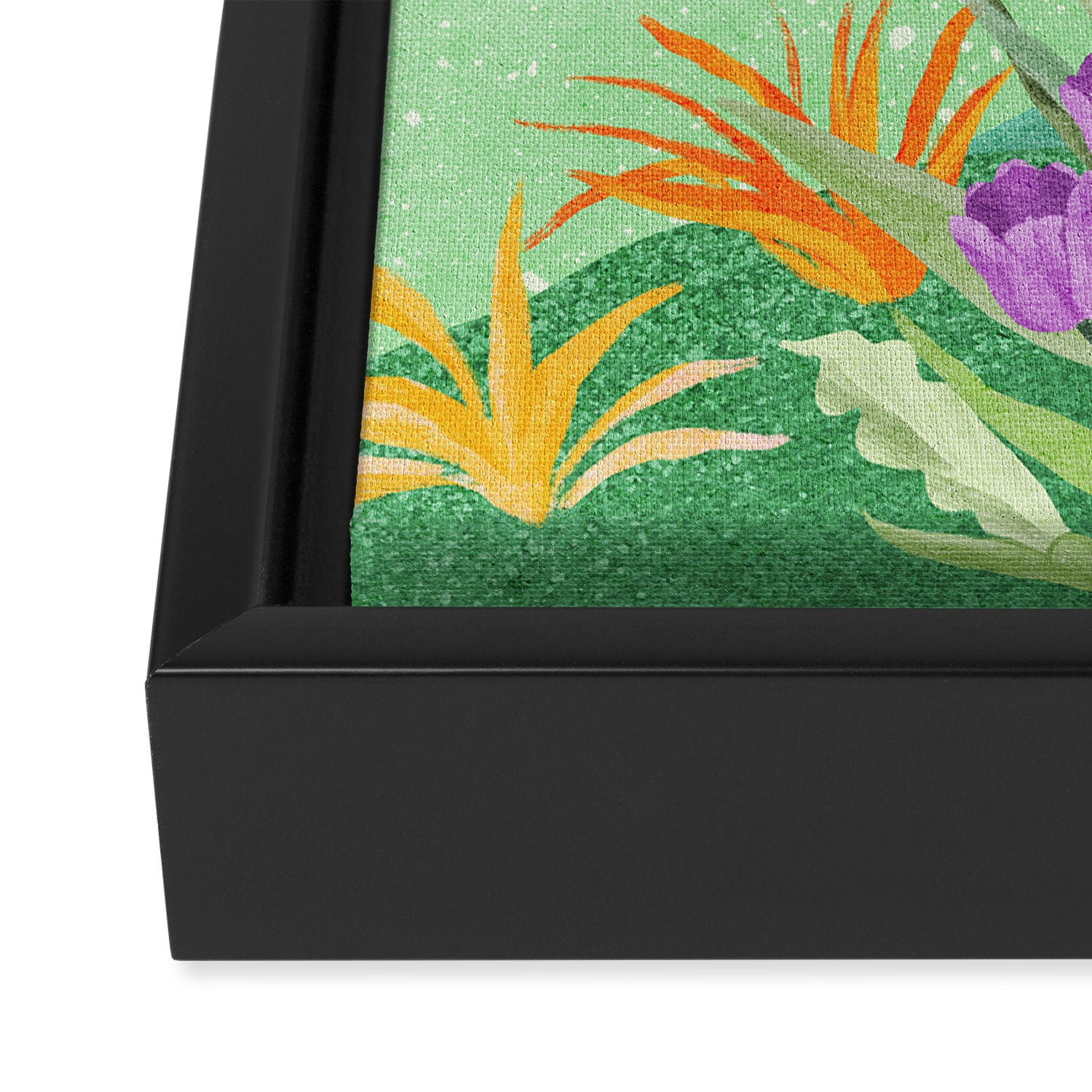 Wildflower Field Framed Canvas Print Gallery Image 3