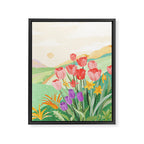 Wildflower Field Framed Canvas Print Gallery Image 6