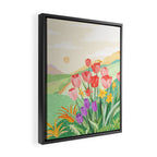 Wildflower Field Framed Canvas Print Gallery Image 2