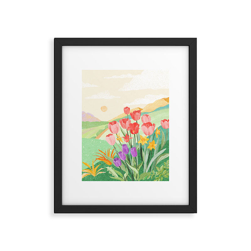 Wildflower Field Framed Art Print Gallery Image 4