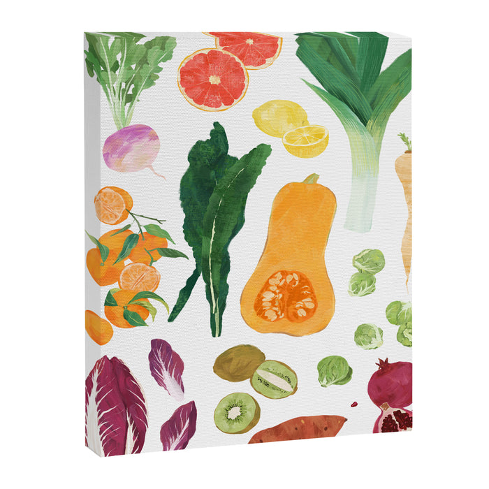 Winter Fruits & Vegetables  Canvas Print Gallery Image 1