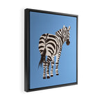 Zebra Framed Canvas Print Gallery Image 2