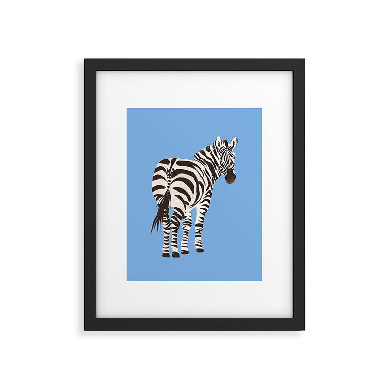 Zebra Framed Art Print Gallery Image 6