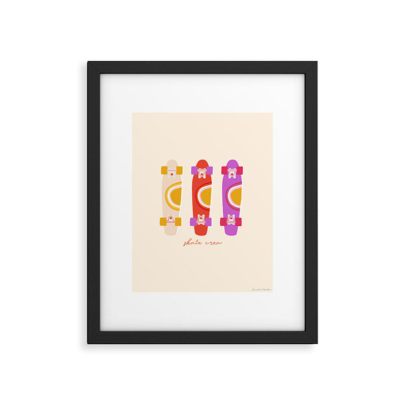 70's skate crew Framed Art Print Gallery Image 5