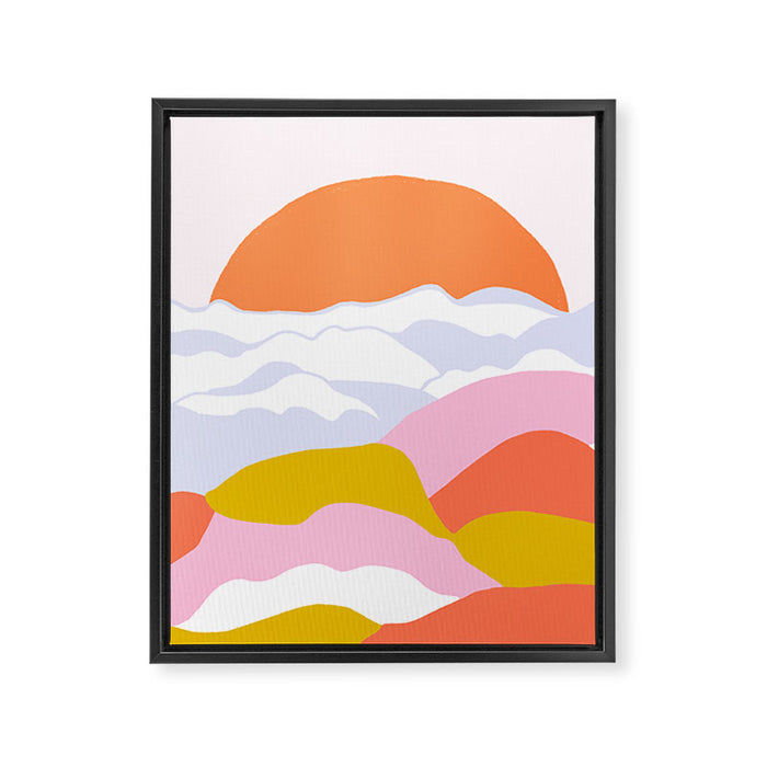 above the clouds Framed Canvas Print Gallery Image 1