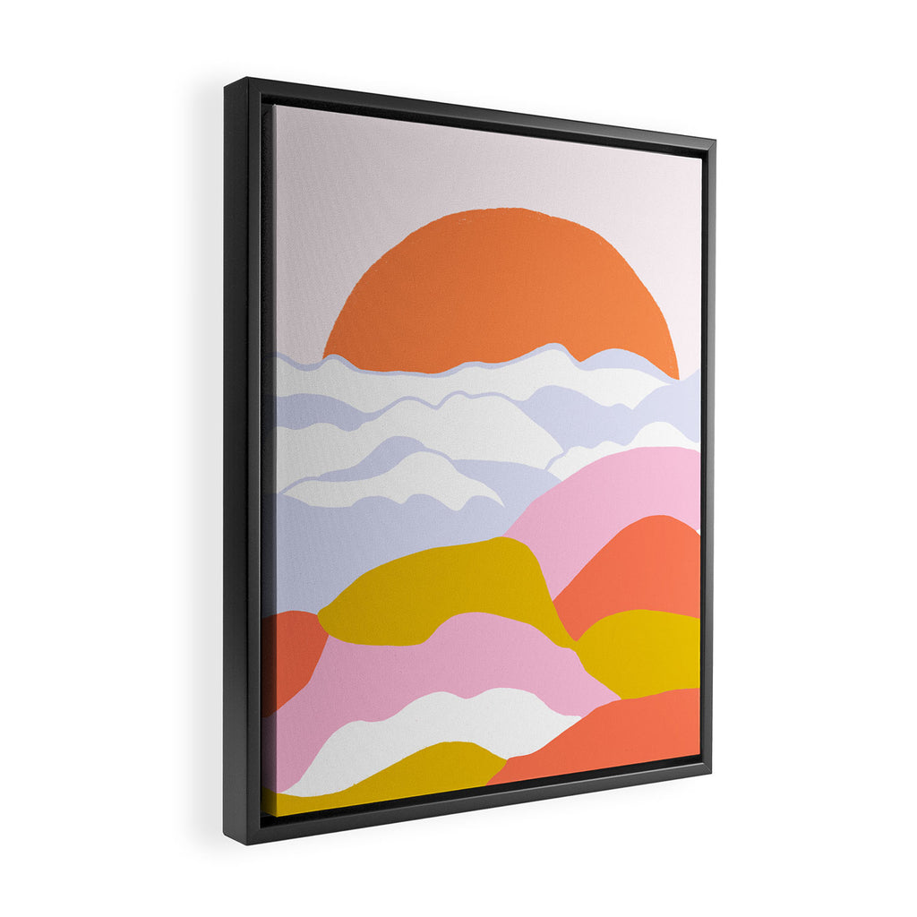 above the clouds Framed Canvas Print Gallery Image 2