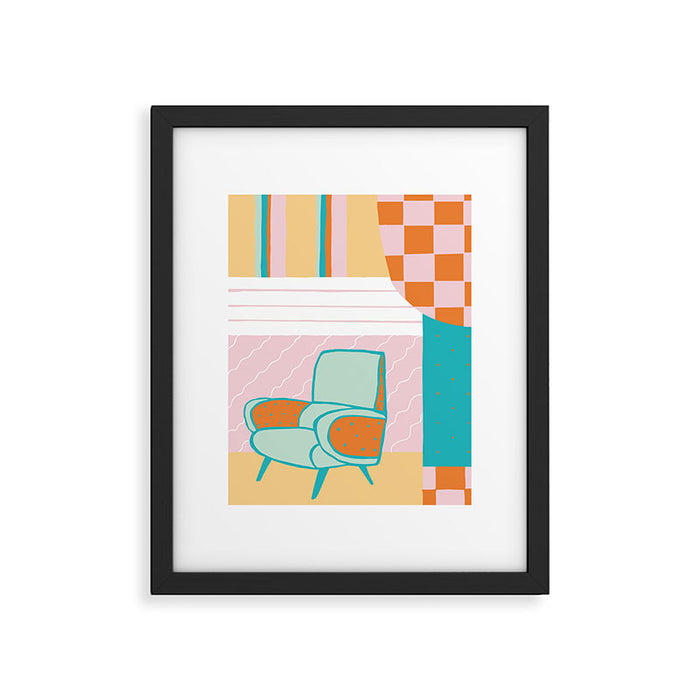 Atomic Lounge Framed Art Print Gallery Image 1