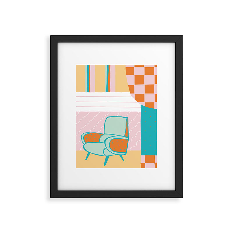 Atomic Lounge Framed Art Print Gallery Image 5