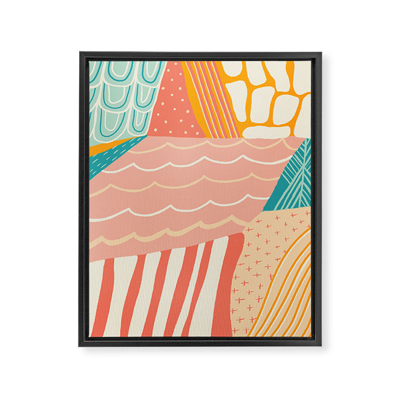 beach quilt Framed Canvas Print Gallery Image 8
