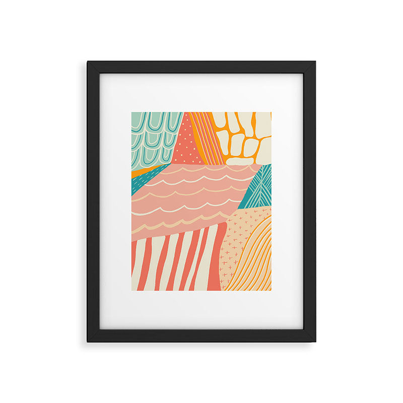 beach quilt Framed Art Print Gallery Image 6