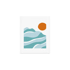 blue mountain sunset Art Print Gallery Image 1