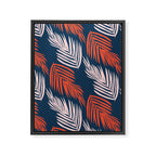 Blue Palms Framed Canvas Print Gallery Image 8
