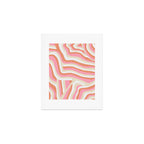 bubblegum pink zebra stripes Art Print Gallery Image 1
