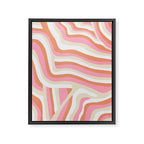 bubblegum pink zebra stripes Framed Canvas Print Gallery Image 8