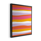 cali beach stripes Framed Canvas Print Gallery Image 2