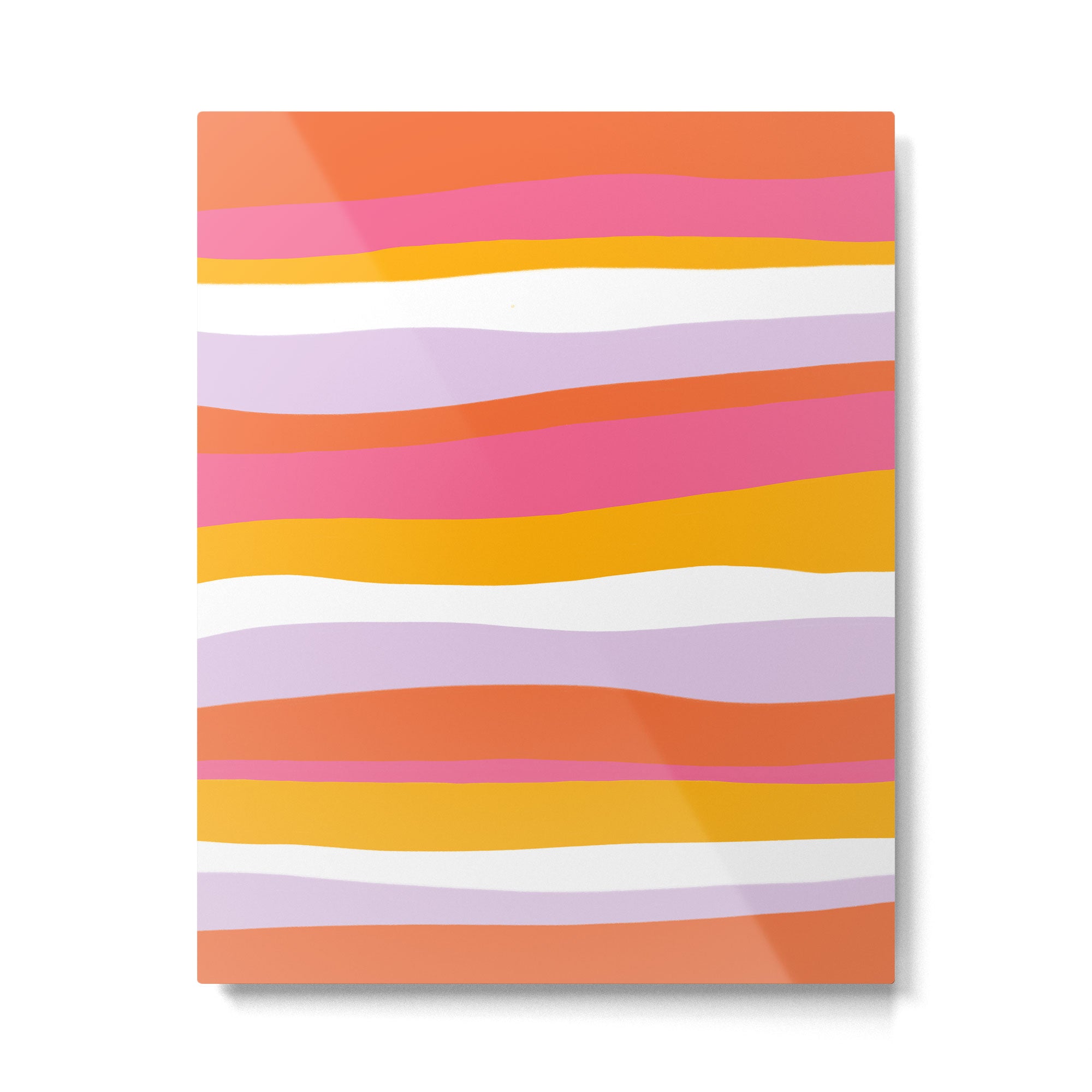 cali beach stripes Metal Print Gallery Image 6