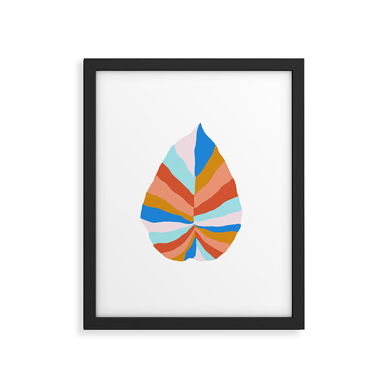 Camryn, rainbow leaf Framed Art Print Gallery Image 6