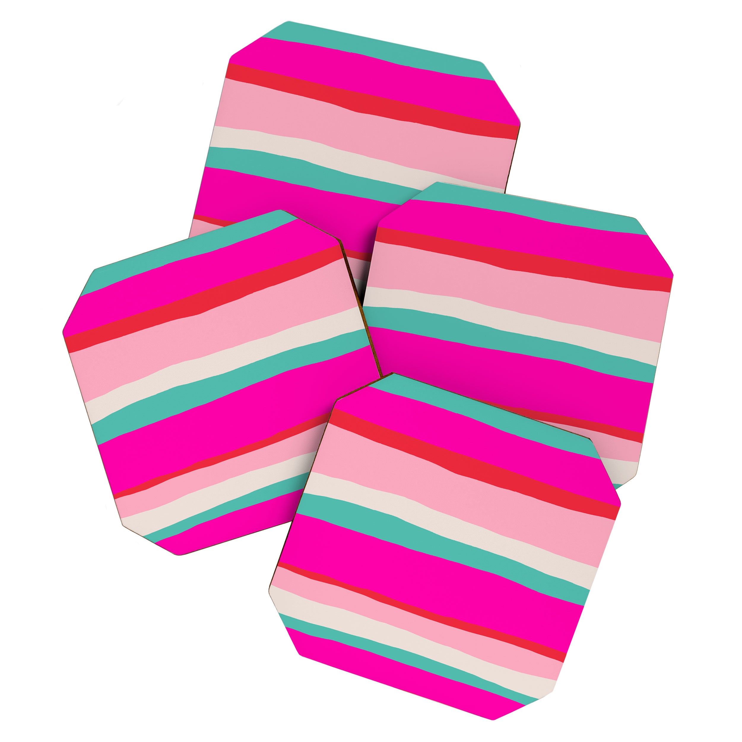 Candy Stripe Christmas Coaster Gallery Image 1