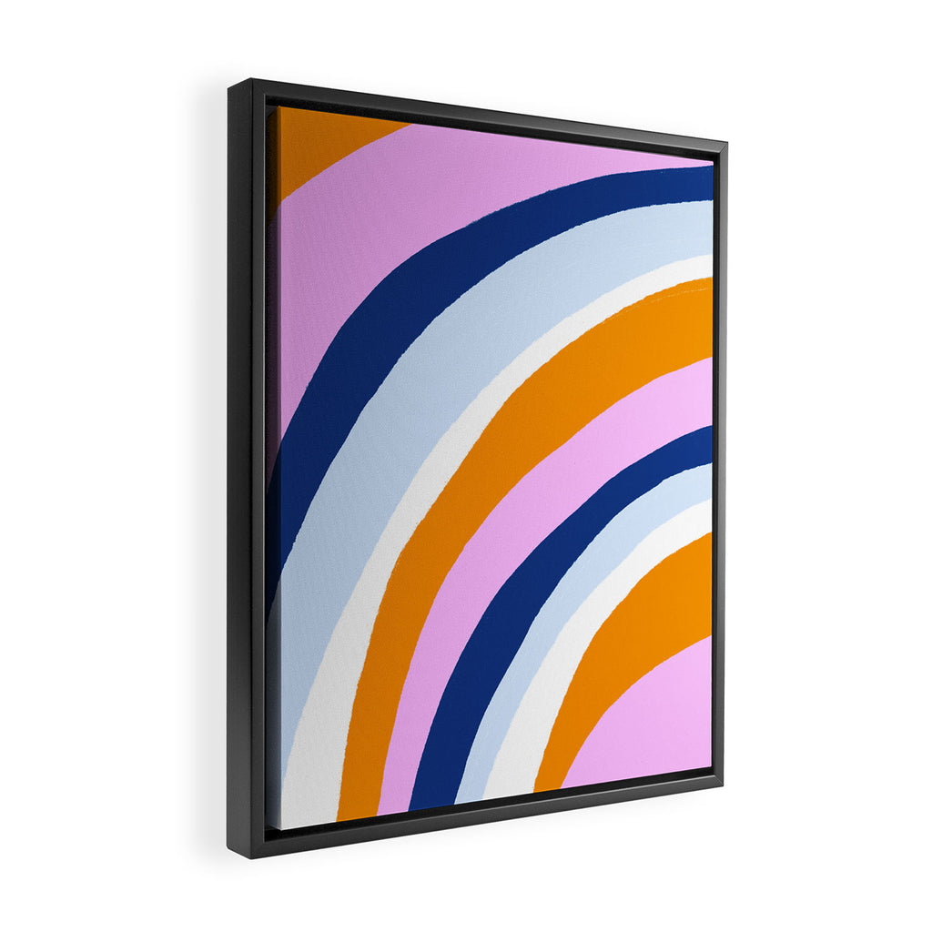 canyon stripes Framed Canvas Print Gallery Image 2