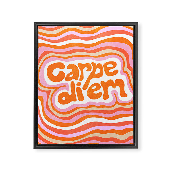 carpe diem Framed Canvas Print Gallery Image 1