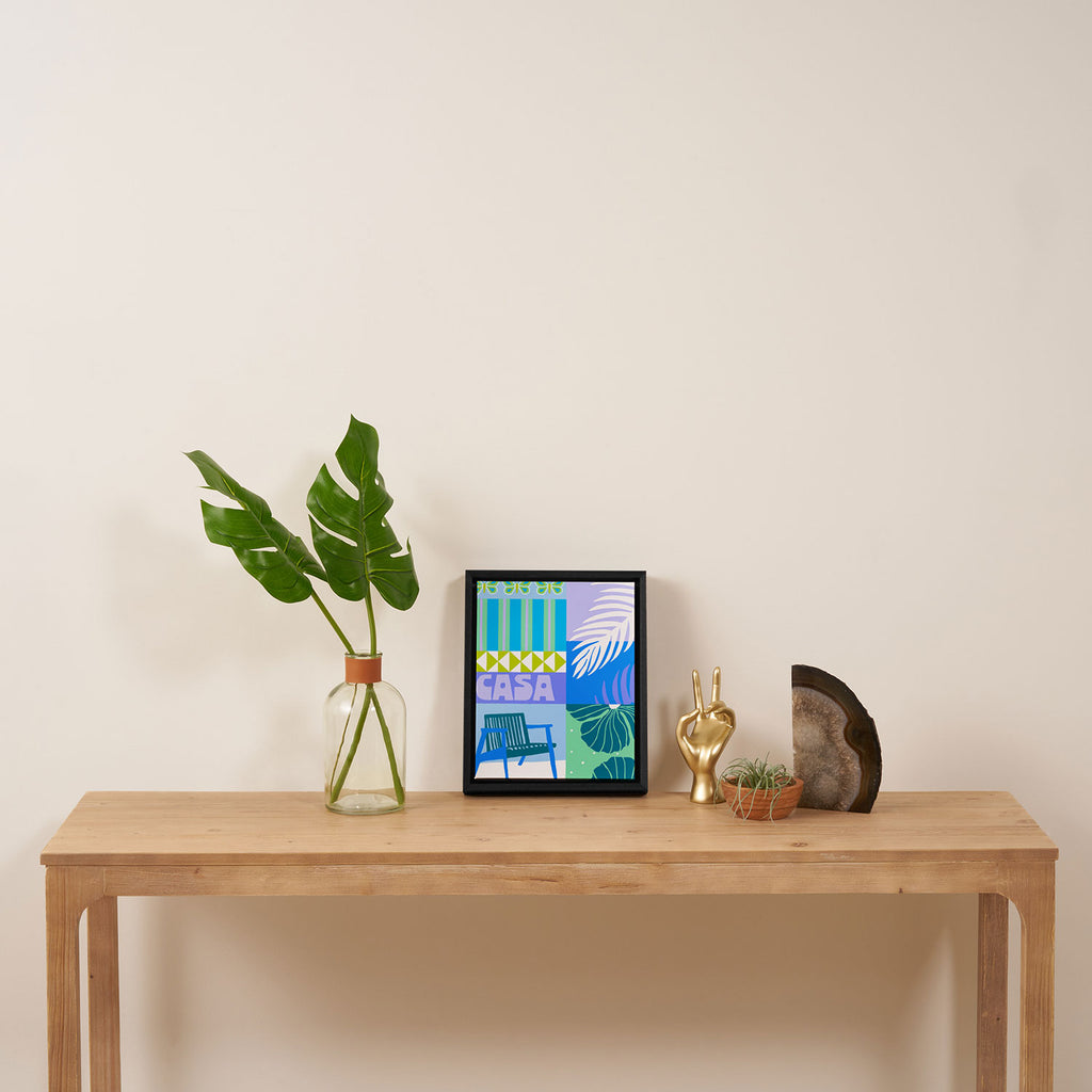 Casa Azul Framed Canvas Print Gallery Image 4