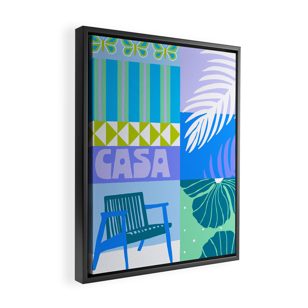 Casa Azul Framed Canvas Print Gallery Image 2