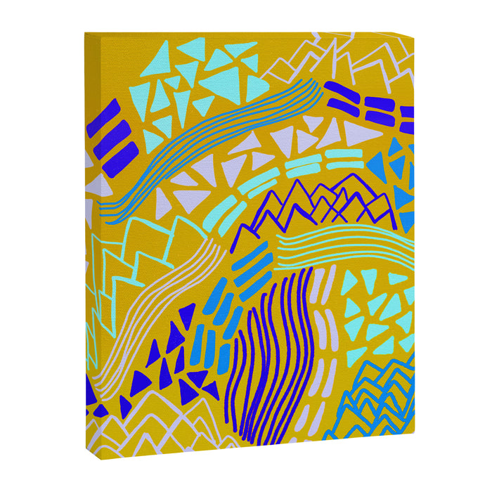 cascade, yellow Canvas Print Gallery Image 1