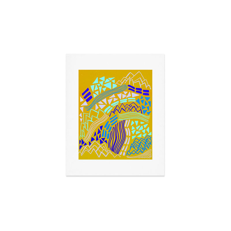 cascade, yellow Art Print Gallery Image 1