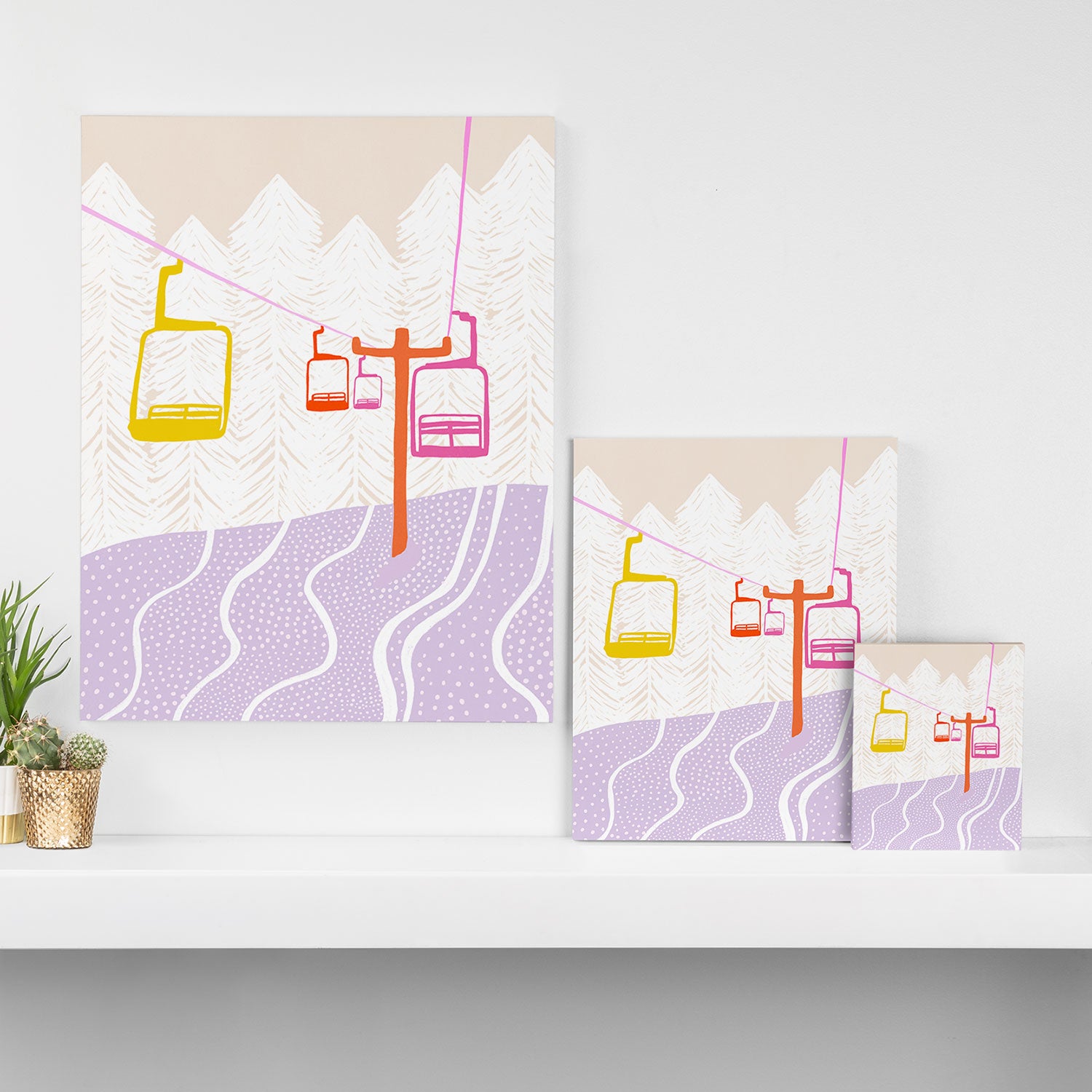 chairlift Canvas Print Gallery Image 3