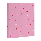 confetti dots: pink red & white Canvas Print Gallery Image 8