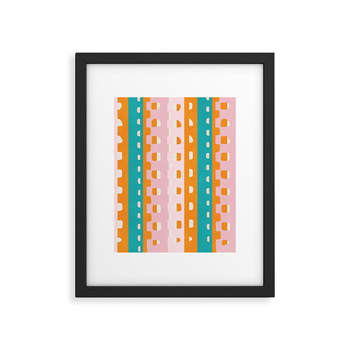 confetti paper Framed Art Print Gallery Image 1