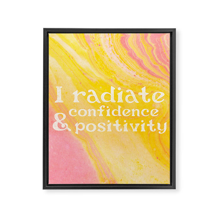 Confidence Mantra Framed Canvas Print Gallery Image 1