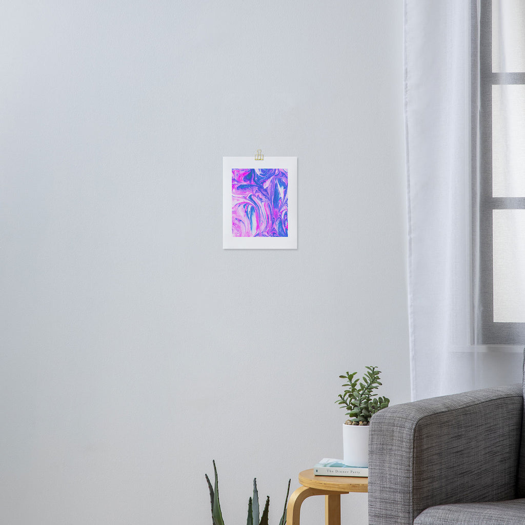 cotton candy marble Art Print Gallery Image 3