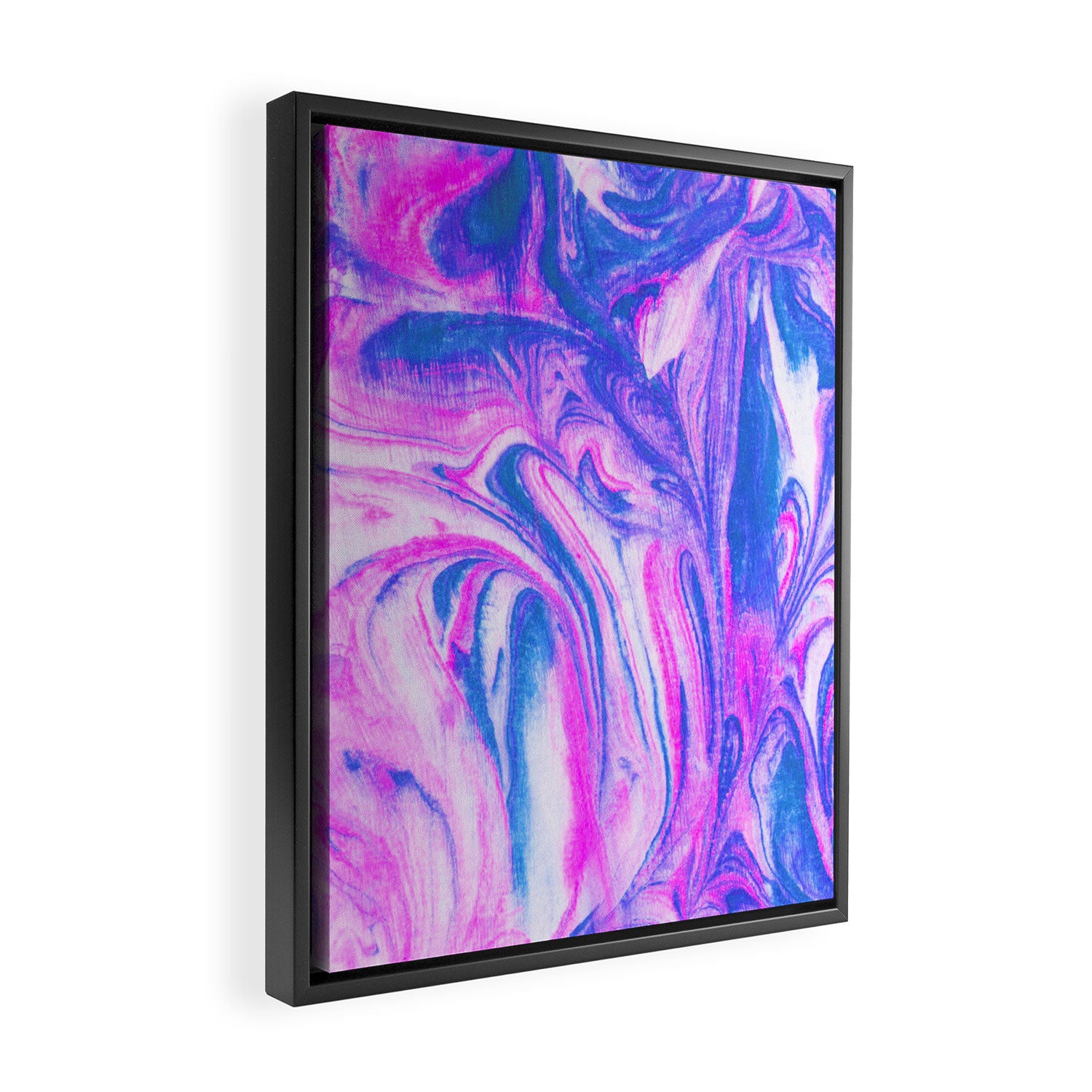 cotton candy marble Framed Canvas Print Gallery Image 2