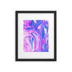 cotton candy marble Framed Art Print Gallery Image 6